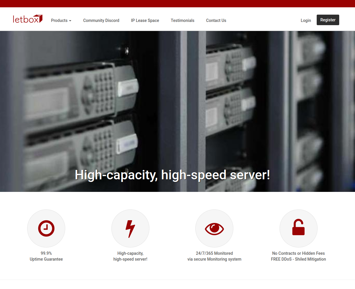 LetBox homepage