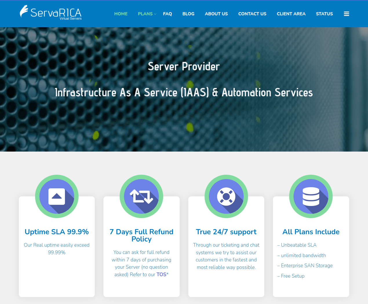 servaRICA homepage